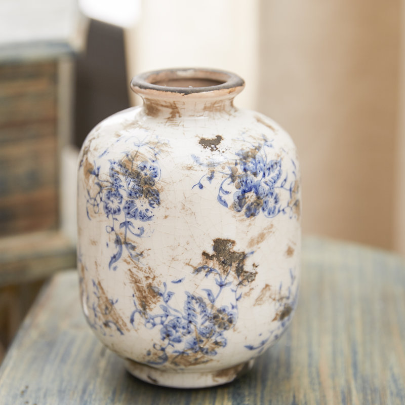 Lark Manor Bud Terra Cotta 3 Piece Table Vase Set